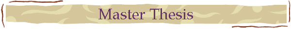 Master Thesis